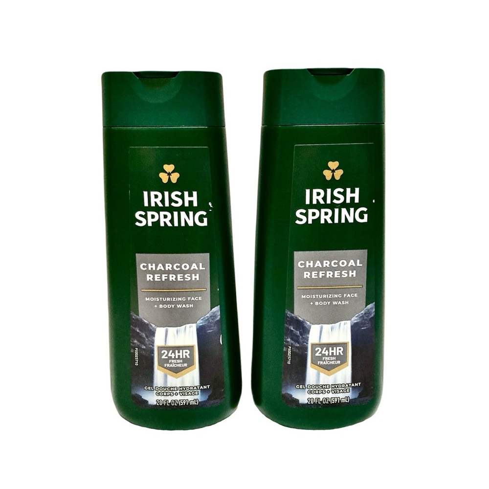 Irish Spring Charcoal Refresh Moisturizing Face + Body Wash